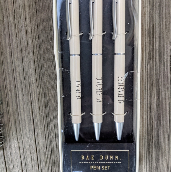 Rae Dunn MY THOUGHTS Spiral Notebook & 3 Pens Set - Picture 6 of 6